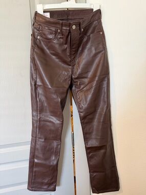 Gap Brown Leather Pants